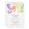 Rainbow colors colorful scroll leaf wedding