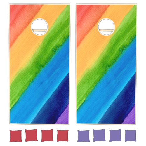 Rainbow Colors Cornhole Set