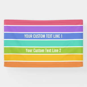 Rainbow Colors custom banner