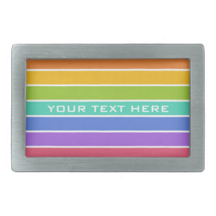 Rainbow Colors custom belt buckle