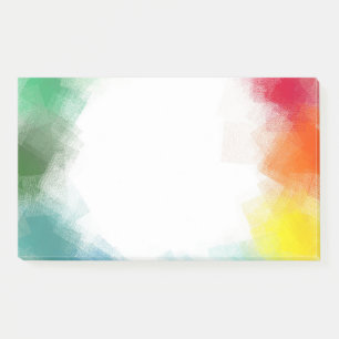 Rainbow Colors Custom Blank Abstract Art Template Post-it Notes