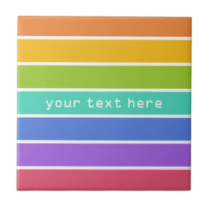 Rainbow Colors custom ceramic tiles