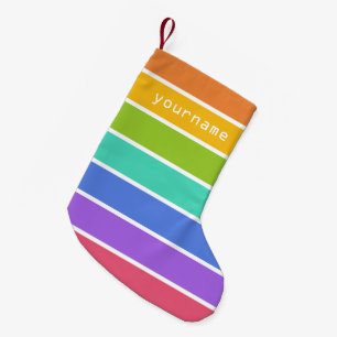Rainbow Colors custom Christmas stocking