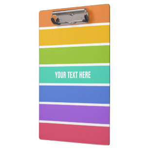 Rainbow Colors custom clipboard