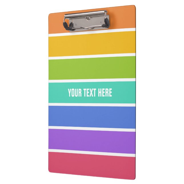 Rainbow Colors custom clipboard (Left)