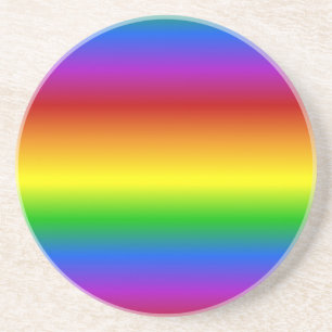 Rainbow Colors custom coaster