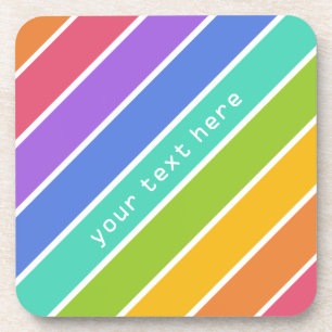 Rainbow Colors custom coasters