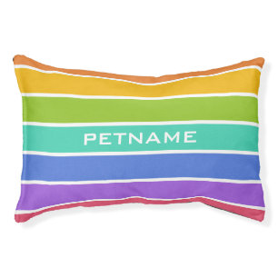 Rainbow Colors custom dog beds