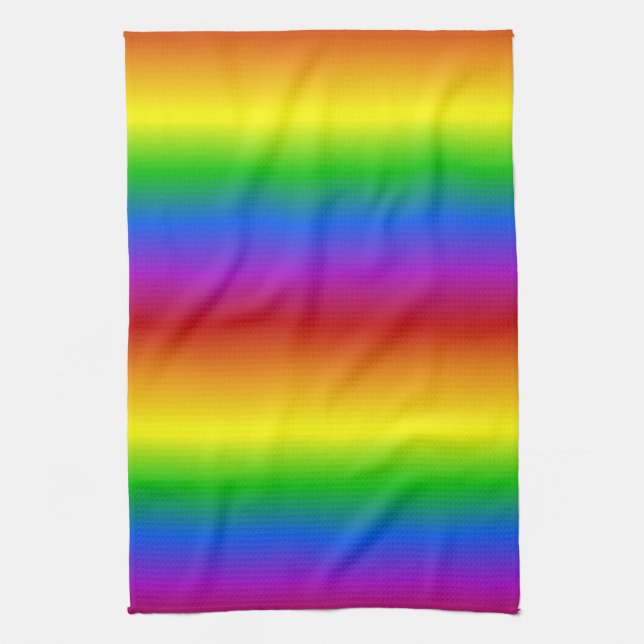 Rainbow Colors custom kitchen towels (Vertical)