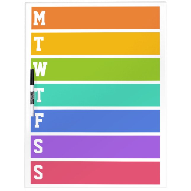 Rainbow Colors custom message board (Front)