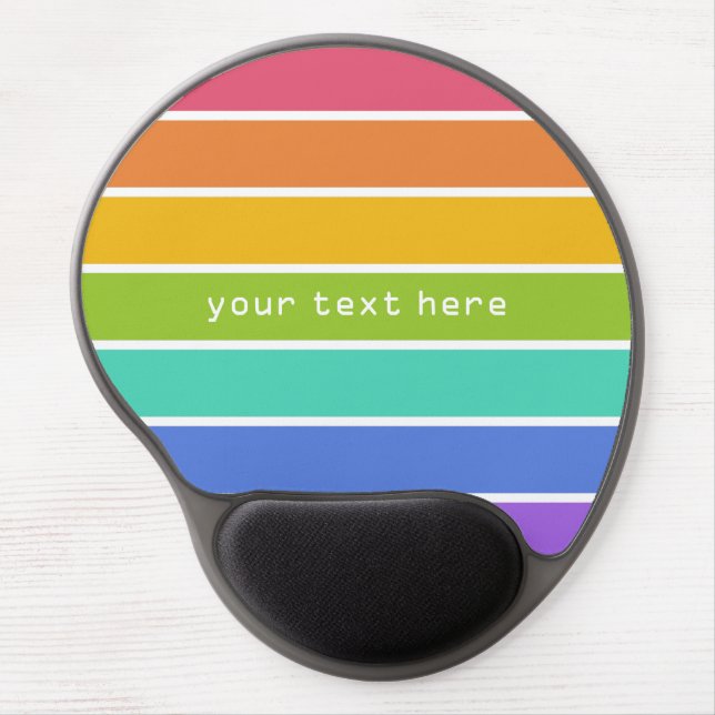 Rainbow Colors custom mousepad (Front)