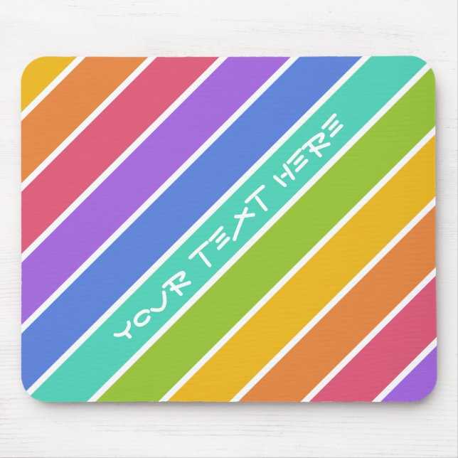 Rainbow Colors custom mousepad (Front)