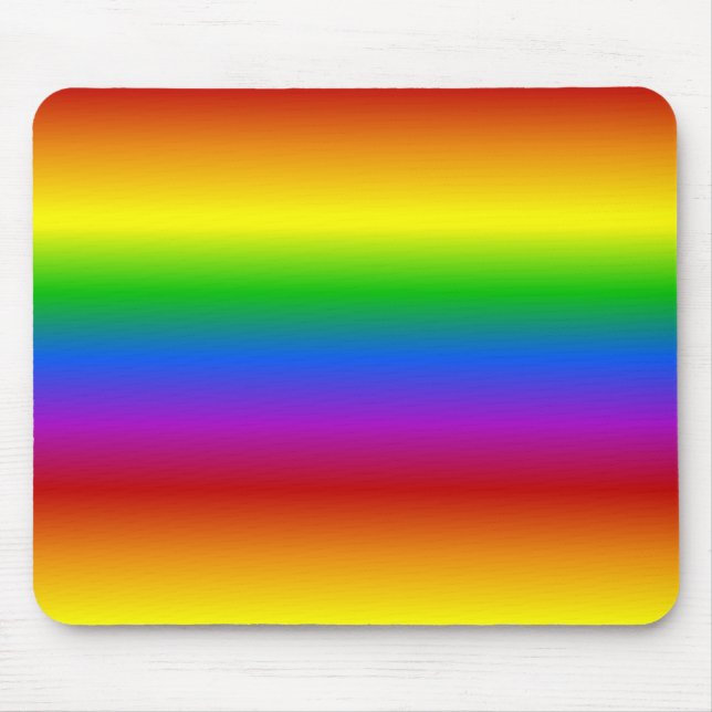Rainbow Colors custom mousepad (Front)