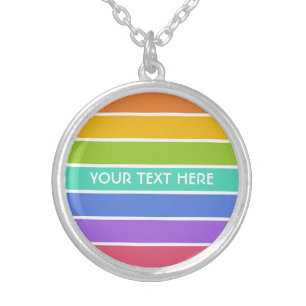 Rainbow Colors custom necklace