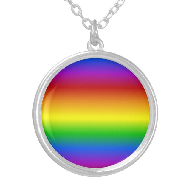Rainbow Colors custom necklace (Front)