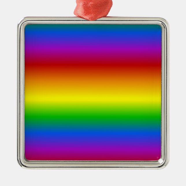 Rainbow Colors custom ornament (Front)