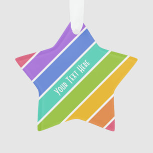 Rainbow Colors custom ornaments
