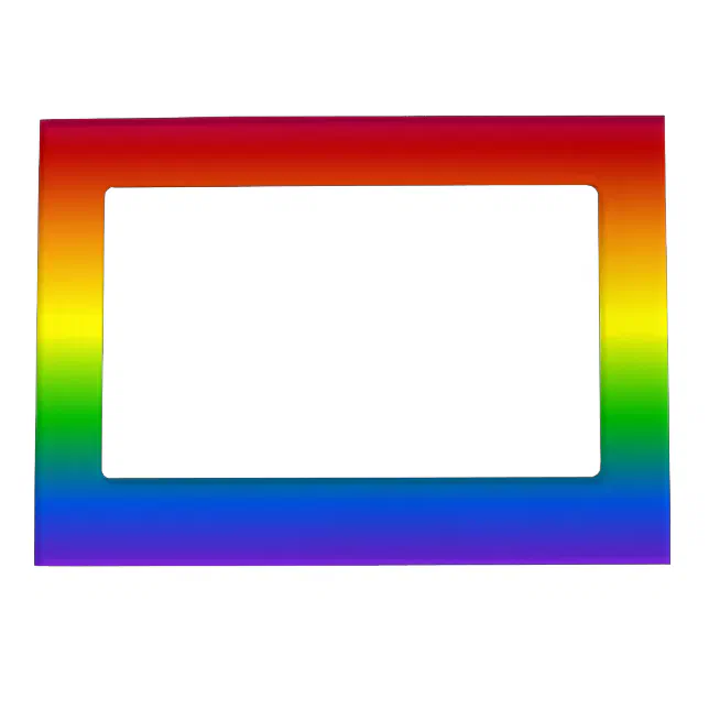 Rainbow Colors custom picture frame | Zazzle