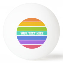 Rainbow Colors custom ping pong balls Rainbow Colors custom ping pong balls