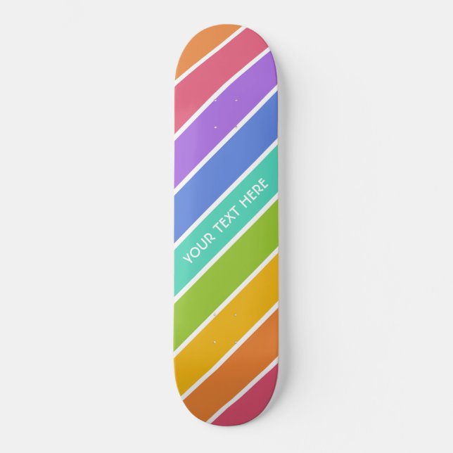 Rainbow Colors custom skateboards (Front)