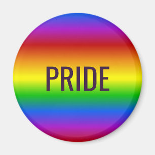 Rainbow Colors custom text magnet