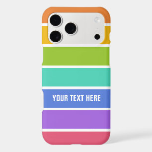 Rainbow Colors custom text phone cases