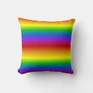 Rainbow Colors custom throw pillow