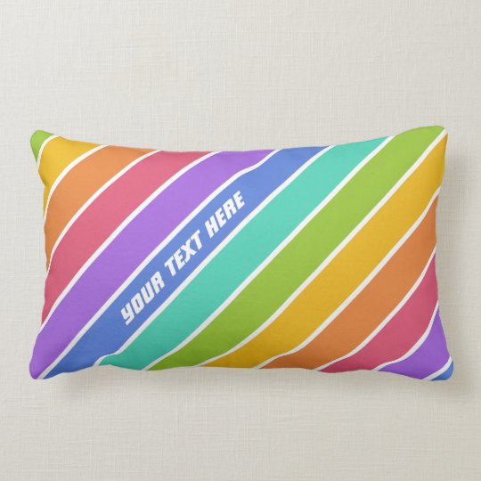 Rainbow Colors custom throw pillows Zazzle