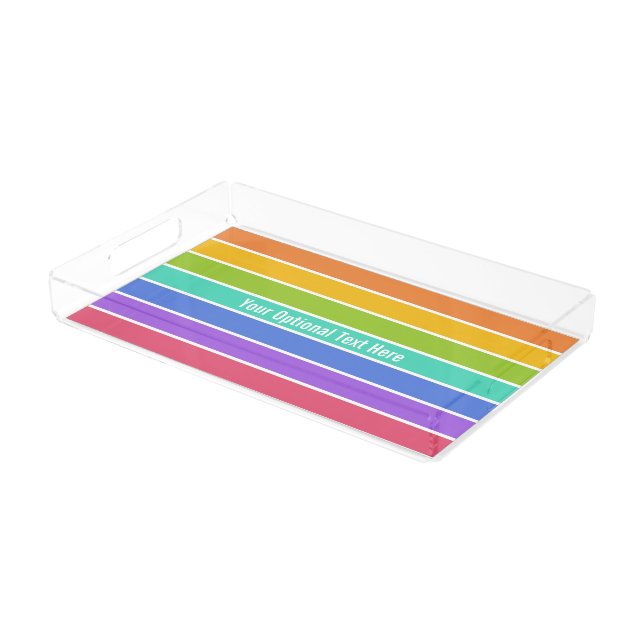 Rainbow Colors custom trays (Angled)
