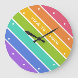 Rainbow Colors custom wall clocks