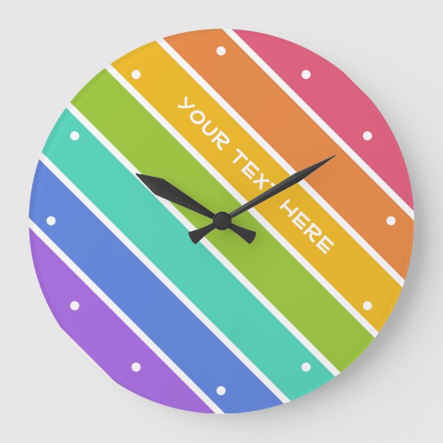 Rainbow Colors custom wall clocks (Front)