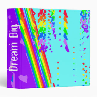 Rainbow Colors Designed Binder