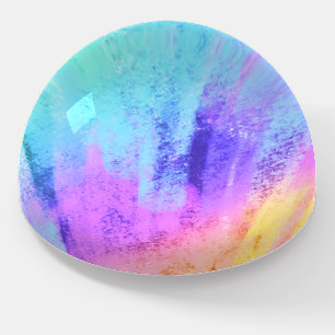 Rainbow Colors Dome Paperweight