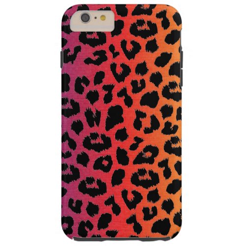 Rainbow Colors Fantasy Leopard Print Pattern Tough iPhone 6 Plus Case