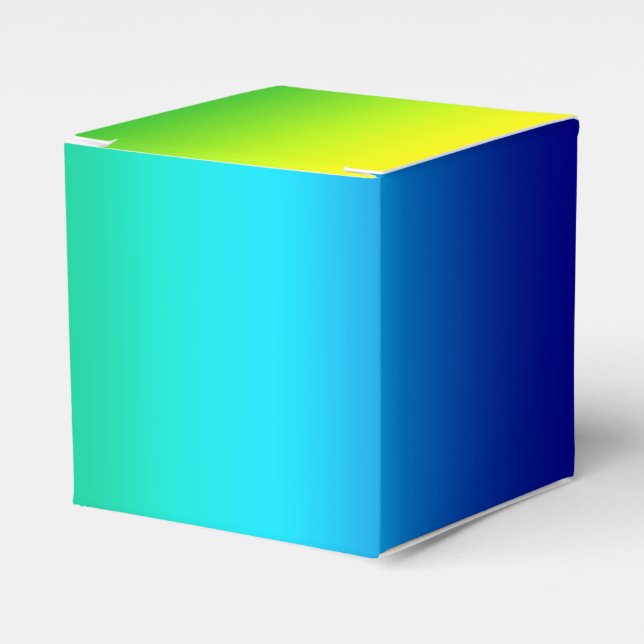 Rainbow Colors Favor Boxes (Front Side)