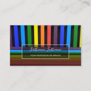Rainbow colors for painter and decorator business  card