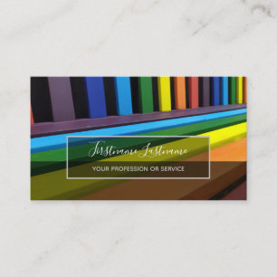 Rainbow colors for painter and decorator business card