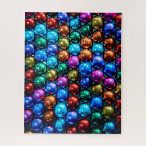Rainbow colors geometric circles challenging jigsaw puzzle