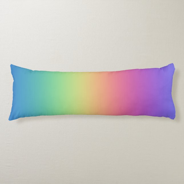 Rainbow Colors Gradient Body Pillow (Front)