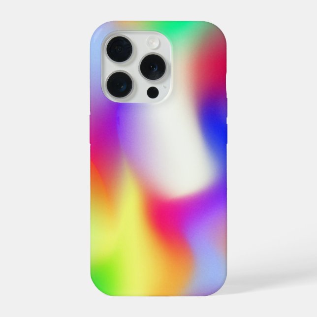 Rainbow colors gradient  iphone case (Back)