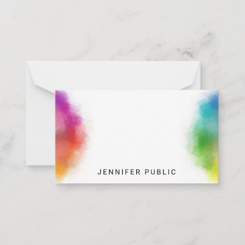 Rainbow Colors Hand Script Monogram Template