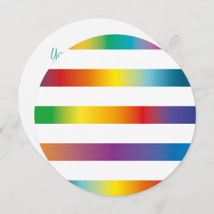 Rainbow Colors Invitation