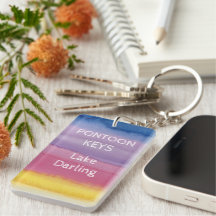 Rainbow Colors Keychain Lake Living
