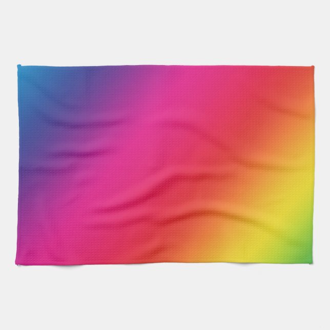 Rainbow Colors Kitchen Towel (Horizontal)