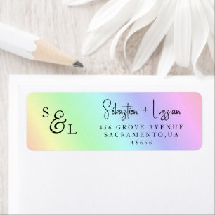 Rainbow Colors Label