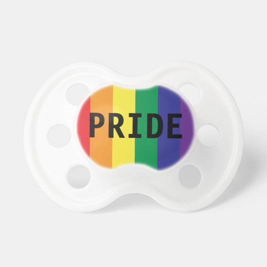 Rainbow Colors LGBTQ Pride Baby Pacifier