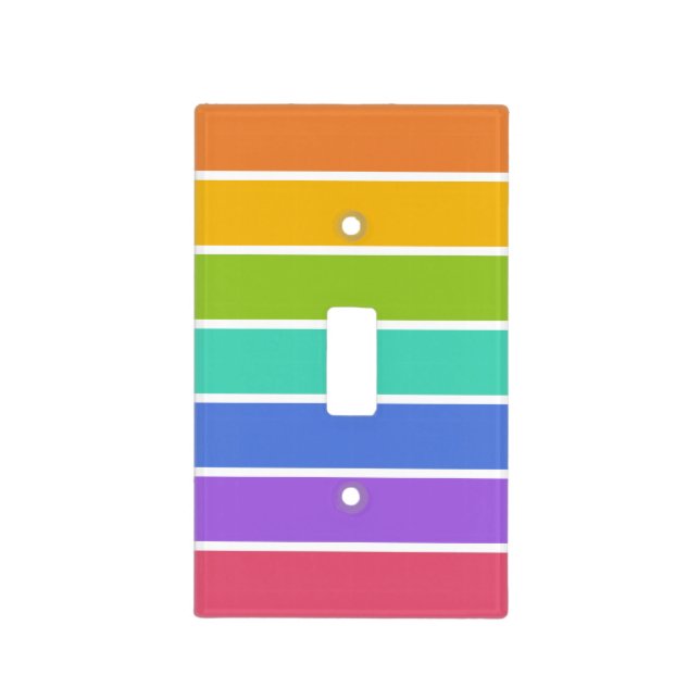 Rainbow Colors light switch cover (Front)