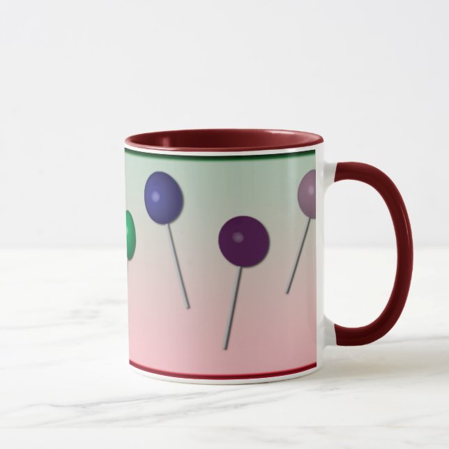 Rainbow Colors Lollipop Mug (Right)