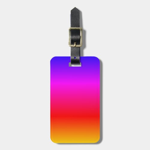 Rainbow Colors Luggage Tag Colorful