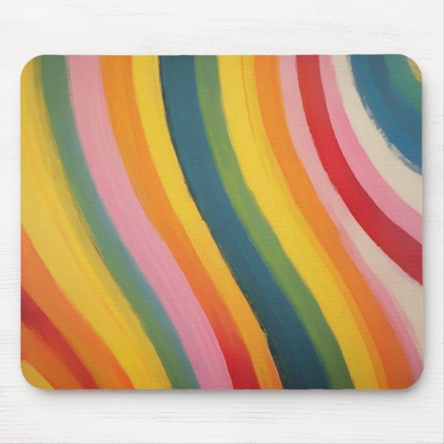 rainbow colors mouse pad (Front)